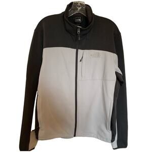 The North Face full zip men's jacket size large gray & black